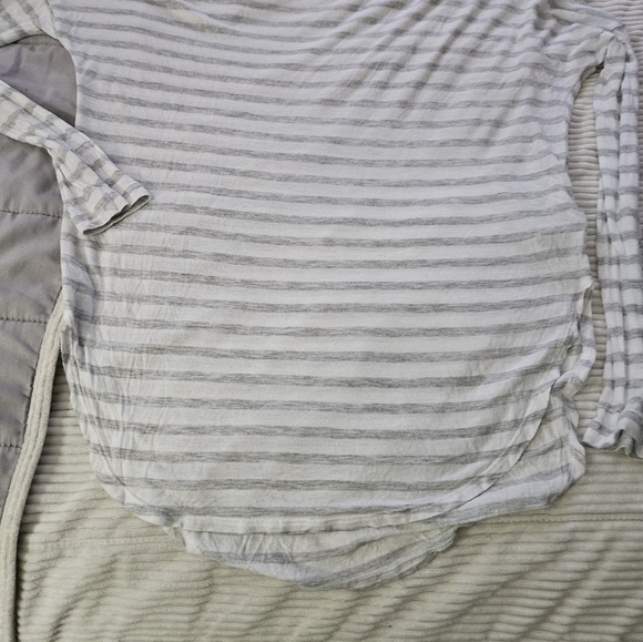 Banana Republic Striped Gray Women's Top Size XS - Picture 5 of 6